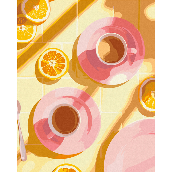 Картина по номерам Натюрморти - Кава з присмаком літа