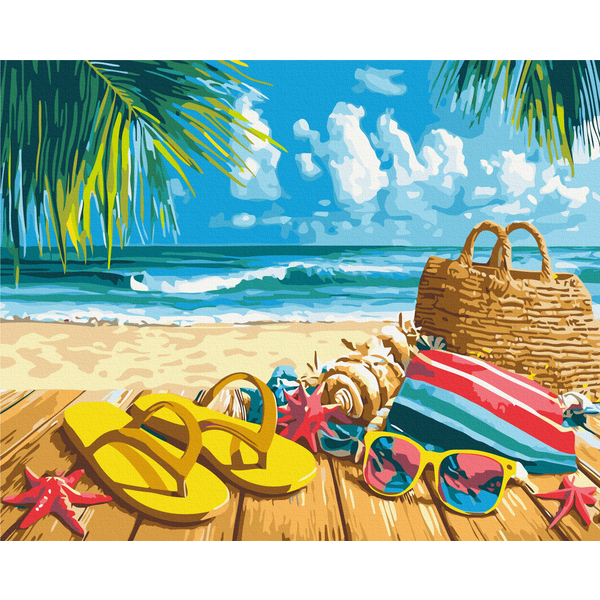 Картина по номерам Пейзажі - Морський відпочинок