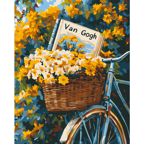 Картина по номерам Квіти - Велосипед Ван Гога