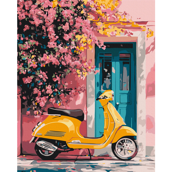 Картина по номерам Города - Прогулка в стиле ретро