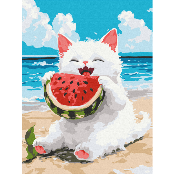 Картина по номерам Для дітей - Смачненький кавун