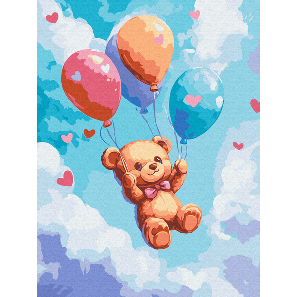 Картина по номерам Для дітей - Веселые шарики