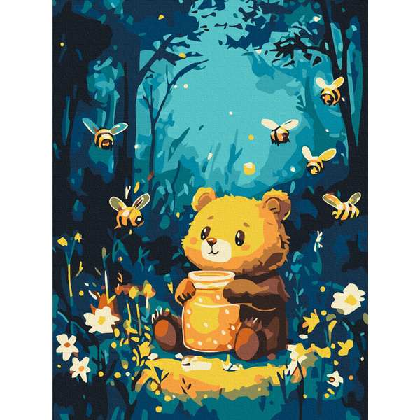 Картина по номерам Для дітей - Дружба с пчелками