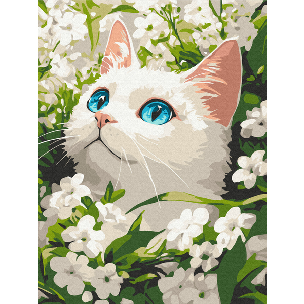 Картина по номерам Для дітей - Весенний кот