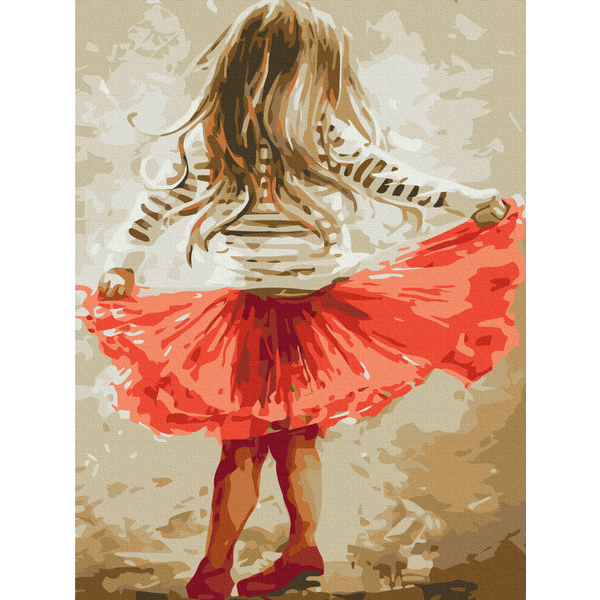 Картина по номерам Діти та ангели - Маленька дівчинка