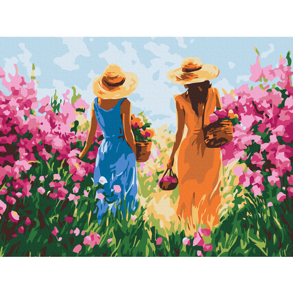 Картина по номерам Люди на картинах - Подруги на прогулянці