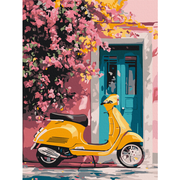 Картина по номерам Города - Прогулка в стиле ретро