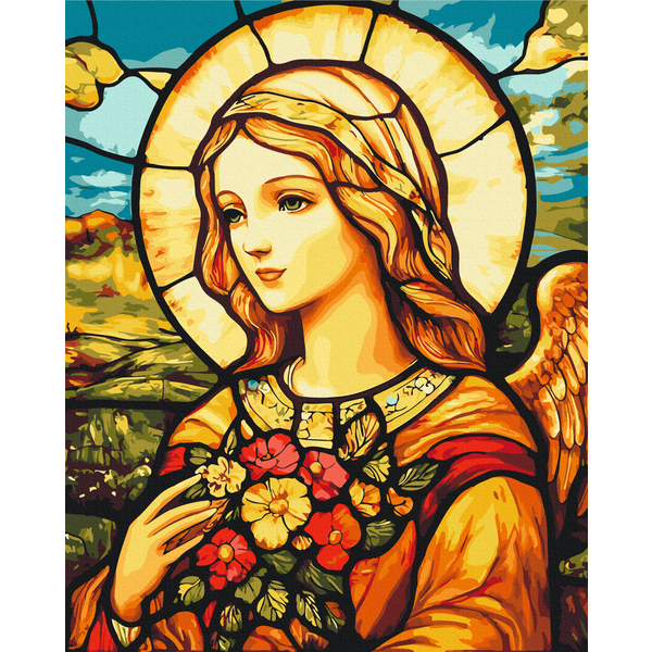 Картина по номерам Діти та ангели - Ангел любові та добра