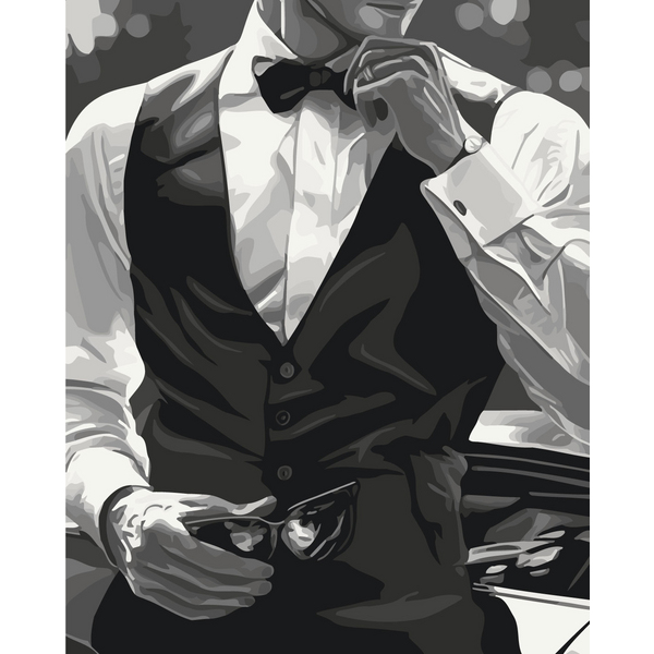 Картина по номерам Романтика - Стильний джентльмен