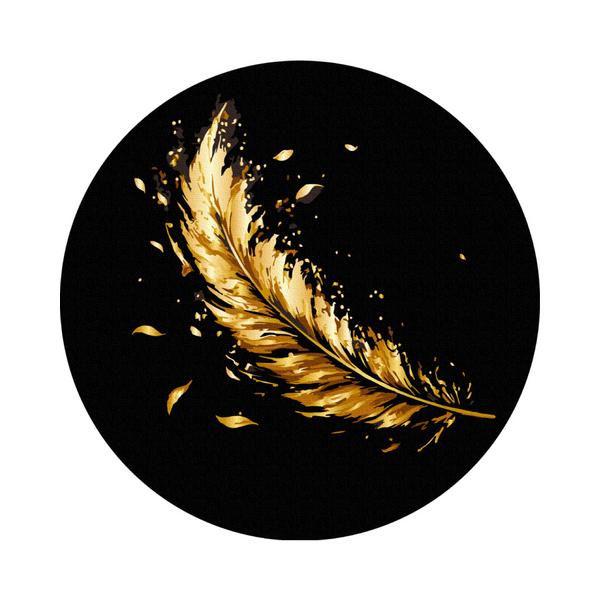 На чорному полотні - Feathers (Size L)