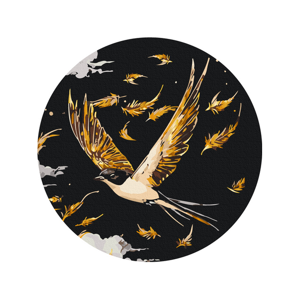На чорному полотні - Золотой полет (Размер M)