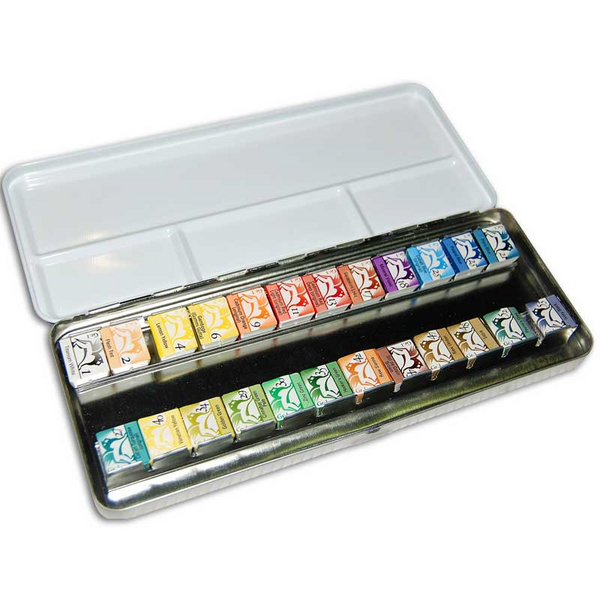 Набори для творчості - Подарунковий набір акварельних фарб 24 кювети