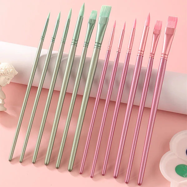 Пензлі для малювання (281) - Трендовий набір пензликів 6 шт 