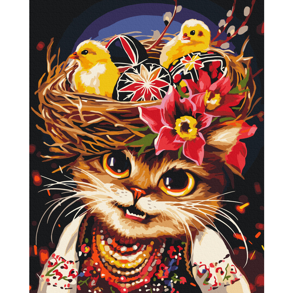 Картина по номерам Авторські колекції - Easter kitty © Marianna Pashchuk