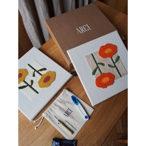 Набори для килимової вишивки - Набір для килимової вишивки «Чорнобривці»