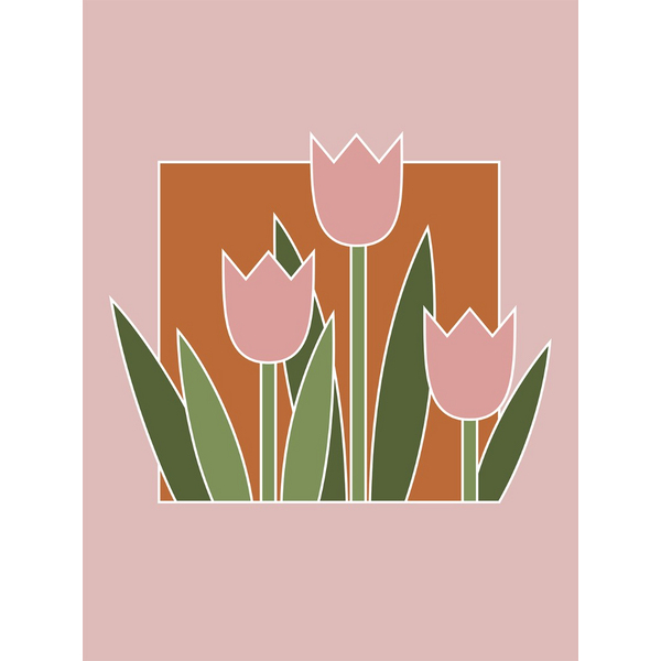 Набори для килимової вишивки - Набір для килимової вишивки «Тюльпани»