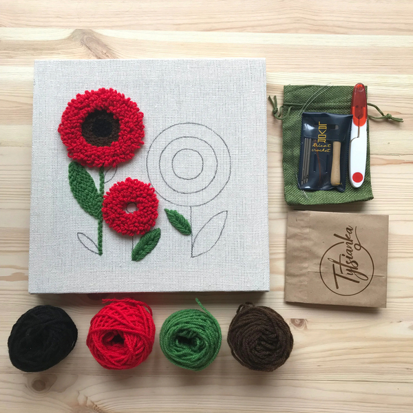 Набори для килимової вишивки - Набір для килимової вишивки 