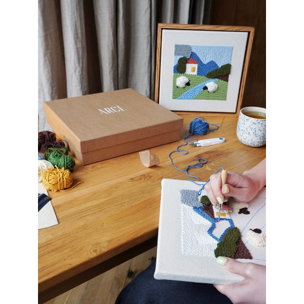 Набори для килимової вишивки - Набір для килимової вишивки «Краєвид»