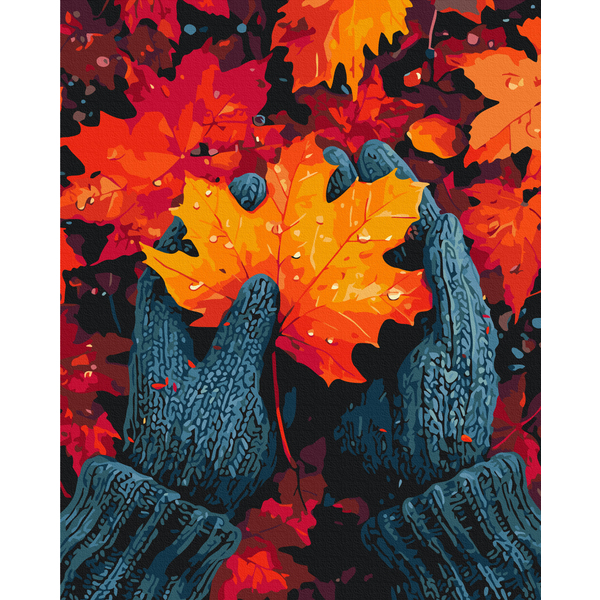 Картина по номерам Природа - Сердце, как кленовый лист