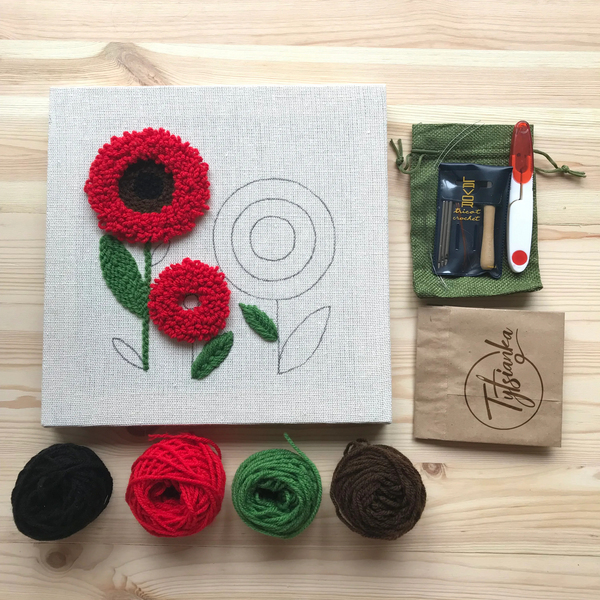 Набори для килимової вишивки - Набір для килимової вишивки 