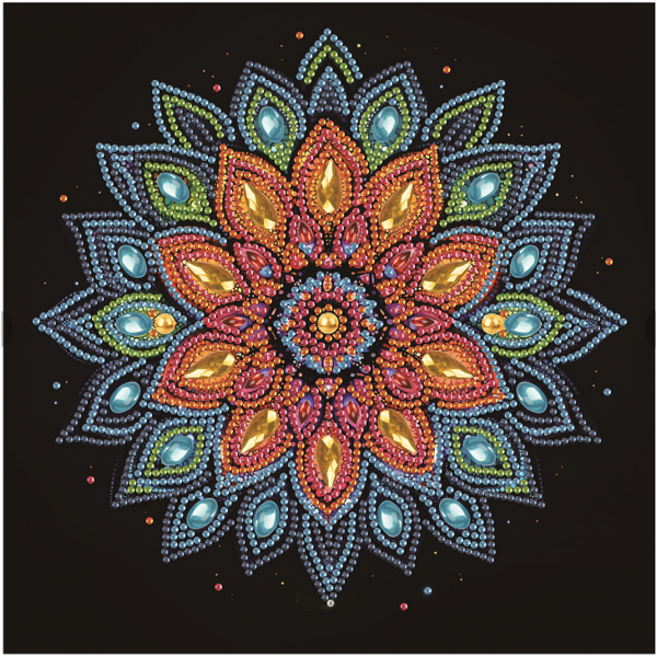 Алмазная мозаика BLACK 25x25 - Flower