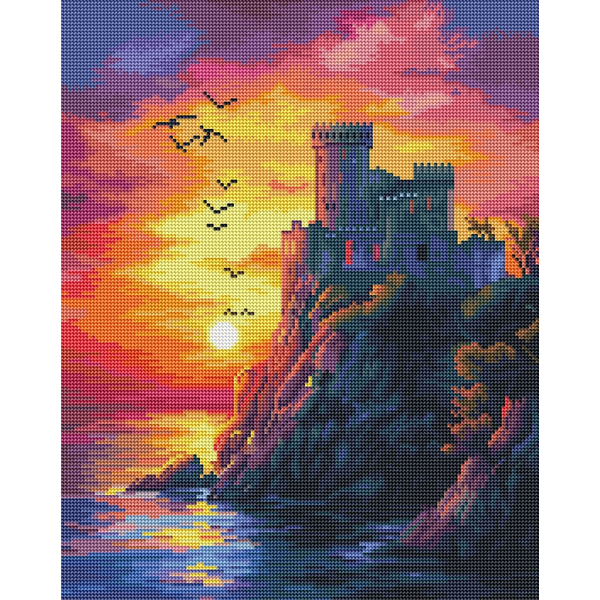 Алмазна мозаїка BLACK 40х50 - Закат солнца