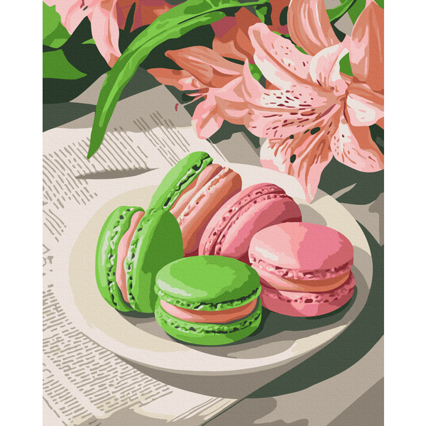 Картина по номерам Натюрморти - Цветные макароны