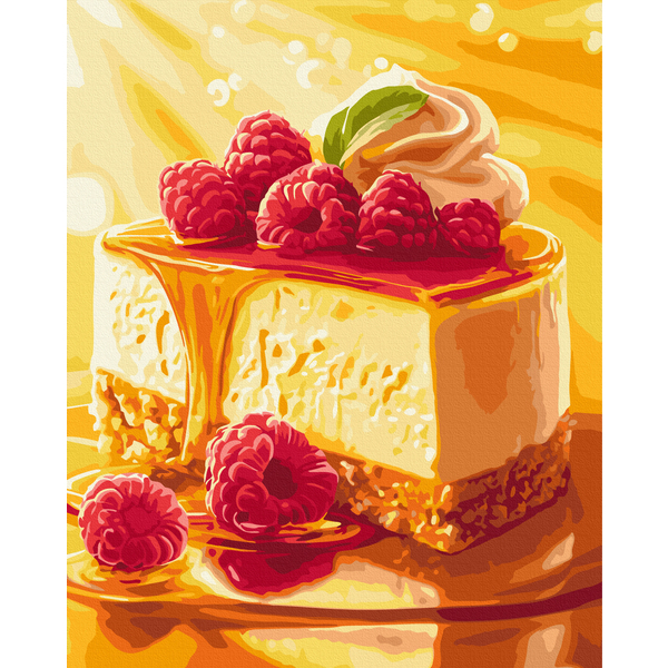 Картина по номерам Натюрморти - Медовий чізкейк