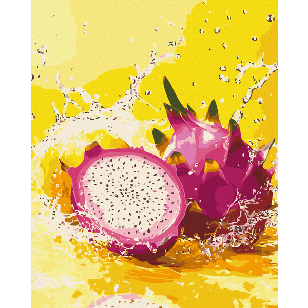 Картина по номерам Натюрморти - Refreshing dragon fruit