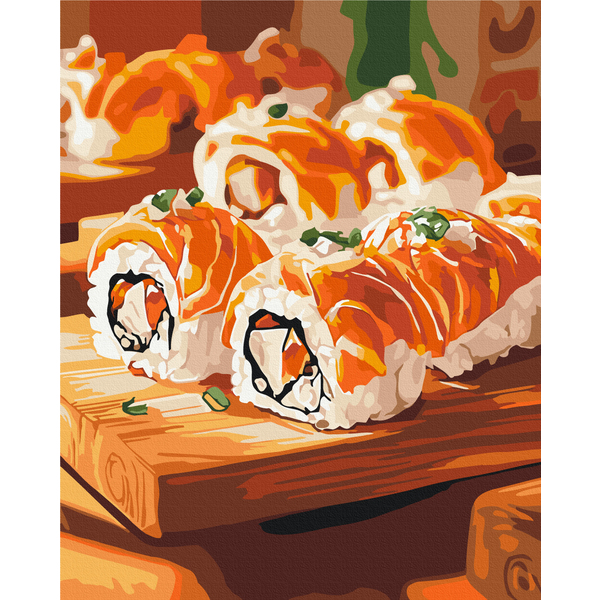 Картина по номерам Натюрморти - Аппетитные роллы