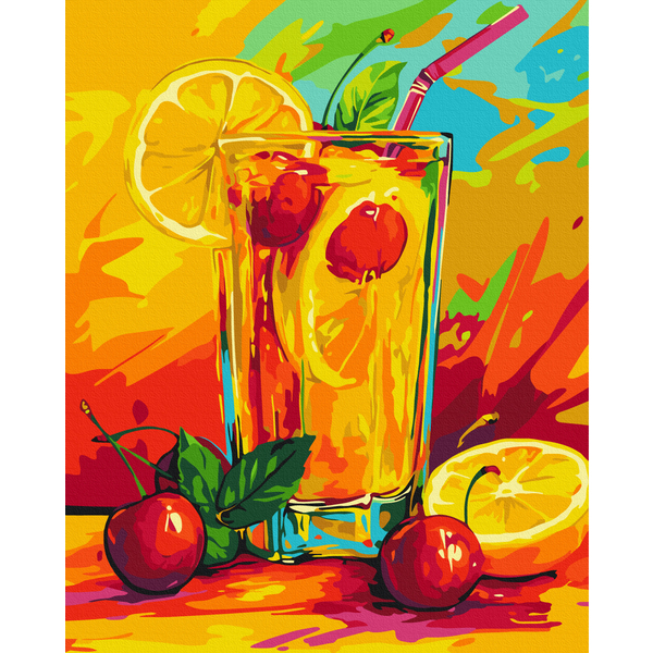 Картина по номерам Натюрморти - Фруктовий коктейль