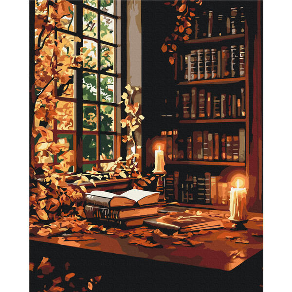 Картина по номерам Природа - Autumn library