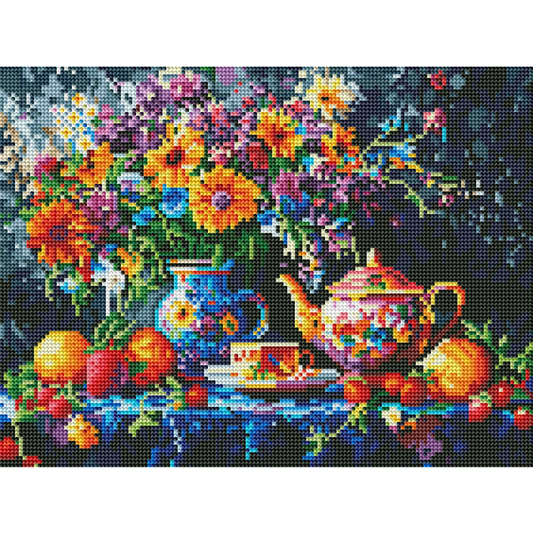 Алмазна мозаїка BLACK 30х40 - Чайный натюрморт