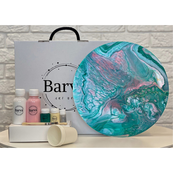 Набір для живопису флюїд арт - Набір для живопису флюїд арт 