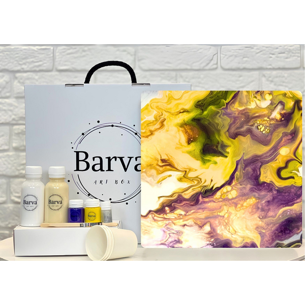 Набір для живопису флюїд арт - Набір для живопису флюїд арт 