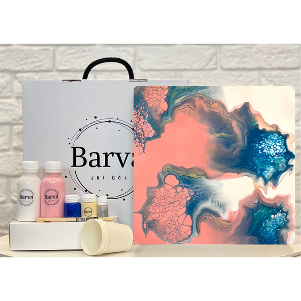 Набір для живопису флюїд арт - Набір для живопису флюїд арт 