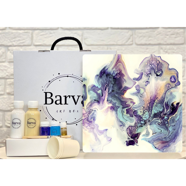 Набір для живопису флюїд арт - Набір для живопису флюїд арт 