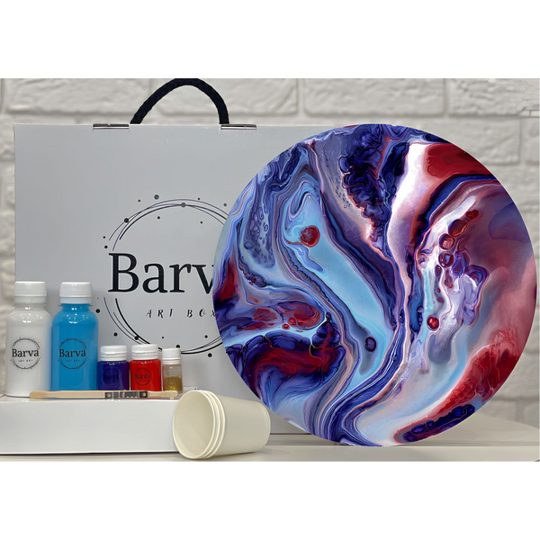 Набір для живопису флюїд арт - Набір для живопису флюїд арт 