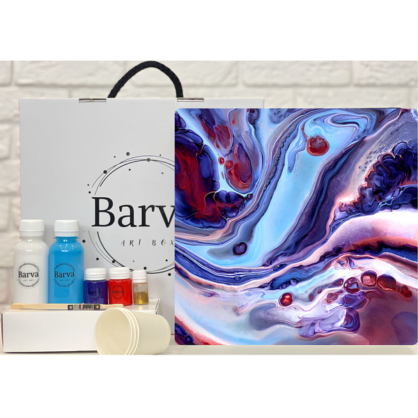 Набір для живопису флюїд арт - Набір для живопису флюїд арт 