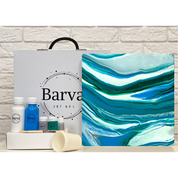 Набір для живопису флюїд арт - Набір для живопису флюїд арт 