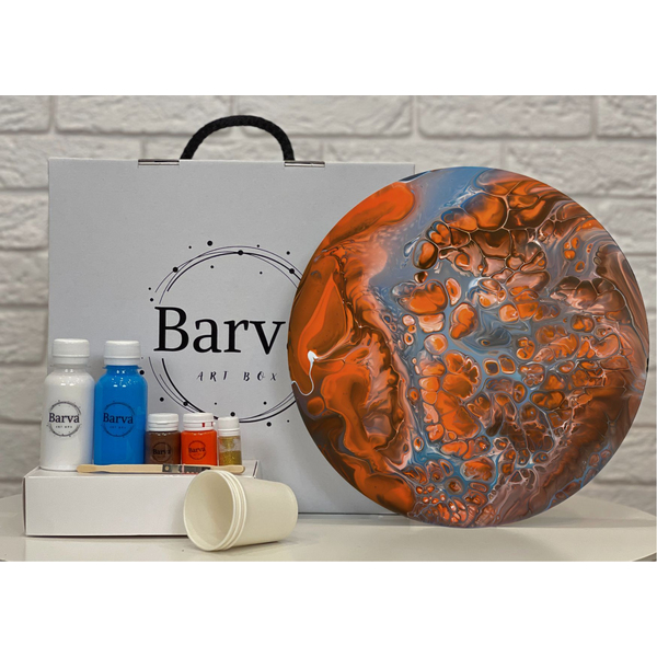 Набір для живопису флюїд арт - Набір для живопису флюїд арт 