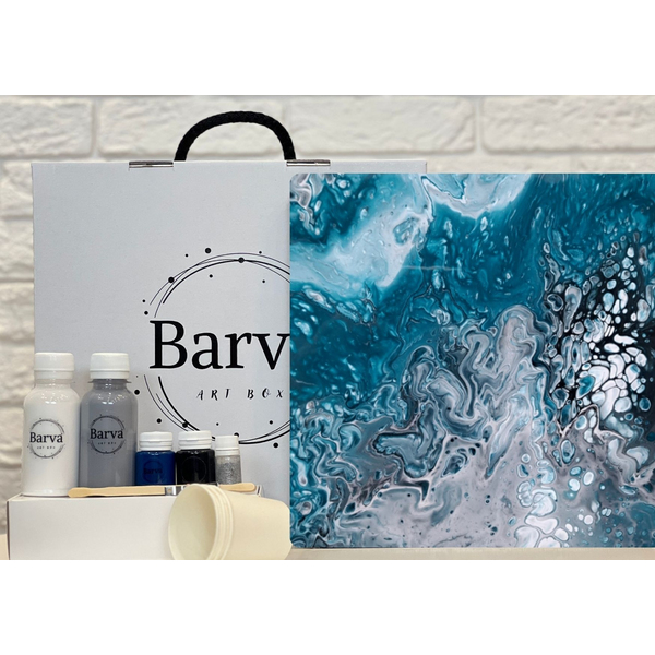 Набір для живопису флюїд арт - Набір для живопису флюїд арт 