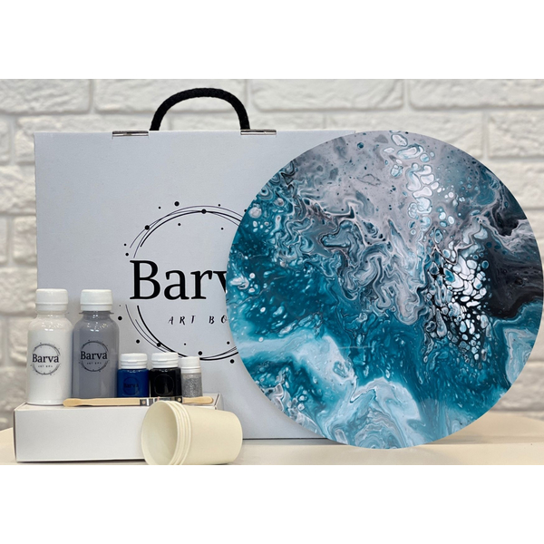 Набір для живопису флюїд арт - Набір для живопису флюїд арт 