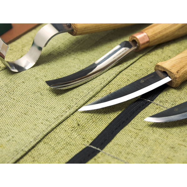 Набори для різьблення - Профессиональный набор для резьбы по ложкам и куксам с ножами