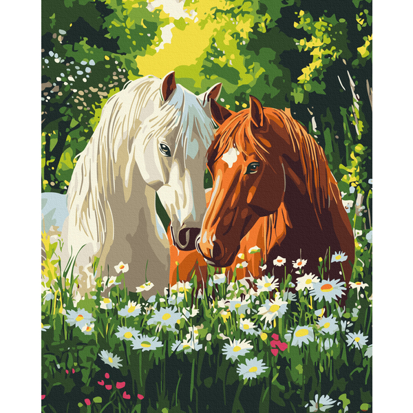 Картина по номерам Тварини, птахи та риби - Тишина цветущего утра