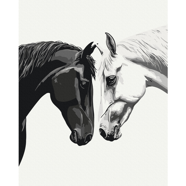 Картина по номерам Тварини, птахи та риби - Между темнотой и светом