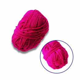 Пряжа фасованна петляста 50гр. (80% бавовни+ 20% молочна клітковина) троянда червона