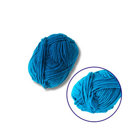 Пряжа фасованная петлястая 50гр. (80% хлопка+ 20% молочная клетчатка) глубокое озеро