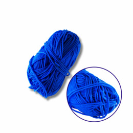 Пряжа фасованная петлястая 50гр. (80% хлопка+ 20% молочная клетчатка) синий