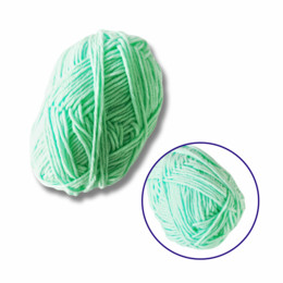 Пряжа фасованна петляста 50гр. (80% бавовни+ 20% молочна клітковина) водний зелений